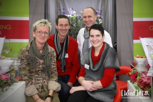 Unser Messe-Team: Petra, Michael, Christian, Laurance (v.L.n.R.)